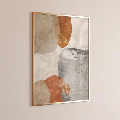 Wabi Sabi Abstract Canvas Print Neutral Earth Tones Japandi